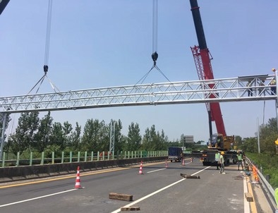唐山唐山门架标牌施工现场